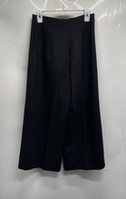 Load image into Gallery viewer, Zara Womens Black Flat Front Side Zip Wide Leg Cropped Pants Size Small