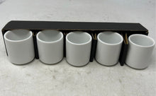 Load image into Gallery viewer, Vintage Japanese Small Cups Ceramic Mt Fuji Tokyo Tower Great In Case 5 Pcs