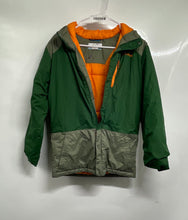 Load image into Gallery viewer, Columbia Mens Green Orange Long Sleeve Pockets Hooded Snow Ski Jacket Size Large