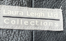 Load image into Gallery viewer, Laura Leigh Ltd. Womens Black Leather Side Zip Straight & Pencil Skirt Size 12