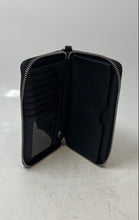 Load image into Gallery viewer, Michael Kors Womens Jet Set Black Monogram Print Continental Zip-Around Wallet
