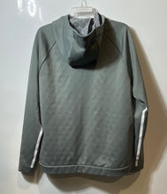 Load image into Gallery viewer, Nike Mens Dri-Fit Gray Black Long Raglan Sleeve Pockets Full-Zip Hoodie Sz Large