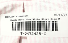 Load image into Gallery viewer, Abercrombie & Fitch Mens Pink White Striped Print Button-Up Shirt Size M
