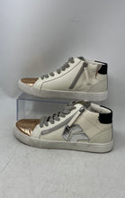 Load image into Gallery viewer, Dolce Vita Womens Zonya Beige Gold Leather High Top Sneaker Shoes Size 9.5
