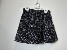 Load image into Gallery viewer, Zara Girls Black White Polka Dots Elastic Waist Pull-On A-Line Skirt Size 13-14