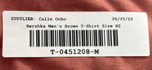 Load image into Gallery viewer, Bershka Mens Brown Cotton Sleeveless Scoop Neck Pullover Tank Top Size XS