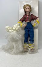 Load image into Gallery viewer, Danbury Mint Prom Dress Plaid Shirt Jeans Extra White Dress Porcelain Doll