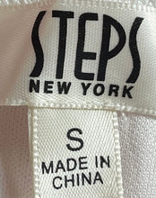 Load image into Gallery viewer, Steps New York Womens White Sweetheart Neck Ruched Midi Bodycon Dress Size S