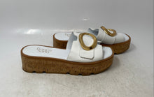 Load image into Gallery viewer, Franco Sarto Womens Hoda White Leather Slip-On Platform Slide Sandals Size 8