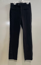Load image into Gallery viewer, Zara Womens Black Flat Front Pockets Mid-Rise Straight Leg Chino Pants Size XS