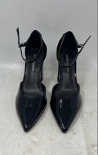 Load image into Gallery viewer, Marc Fisher Womens Demeter Black Leather High Block Ankle Strap Heels Size 6M