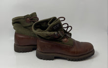 Load image into Gallery viewer, Timberland Mens Brown Green Round Toe Lace-Up Combat Boots Size 7