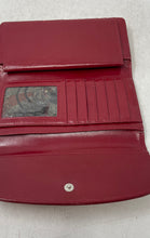 Load image into Gallery viewer, Unbranded Womens Red Genuine Leather Croc-Embossed Zipper Designer Snap Wallet