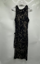 Load image into Gallery viewer, Calvin Klein Womens Black Floral Print Sleeveless Maxi Dress Size Large