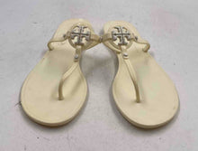 Load image into Gallery viewer, Authentic Tory Burch Womens Mini Miller Ivory Jelly Slip-On Thong Sandals Sz 9 M