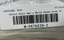 Load image into Gallery viewer, Calvin Klein Mens CMGRISSOM2-R White Leather Lace-Up Sneaker Shoes Size 10