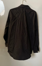 Load image into Gallery viewer, Calvin Klein Mens Black Steel Plus Long Sleeve Slim Fit Dress Shirt Size L 16.5