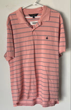 Load image into Gallery viewer, Brooks Brothers Mens Pink Striped Supima Cotton Short Sleeve Polo Shirt Size XL