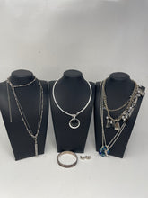 Load image into Gallery viewer, Liz Claiborne, Limited Women's Silver Tones Necklaces-Bracelets-Earrings (7Pcs)