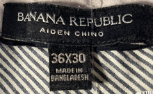 Load image into Gallery viewer, Banana Republic Mens Aiden Green Cotton Slash Pockets Chino Pants Size 36X30