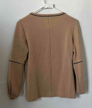 Load image into Gallery viewer, Ann Taylor Womens Brown Black Crew Neck Long Sleeve Pullover Sweater Size XS