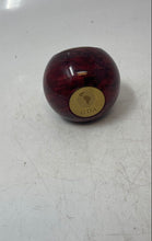 Load image into Gallery viewer, Leeman Brown Classic Decorative Table Clock Shaped Like A Cricket Ball