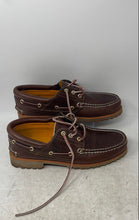 Load image into Gallery viewer, Timberland Mens Authentic 3-Eye Lug Handsewn Brown Leather Boat Shoes Size 8.5 M