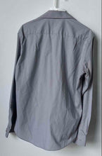 Load image into Gallery viewer, Pierre Cardin Mens Gray Long Sleeve Slim Fit Dress Shirt Size M 15-15.5 34/35