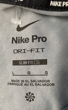 Load image into Gallery viewer, Nike Pro Mens Gray Dri-Fit Short Sleeve Crew Neck Slim Fit T-Shirt Size Large