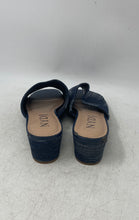 Load image into Gallery viewer, NYDJ Womens Claudine Blue Denim Open Toe Slip-On Slide Sandals Size 9 M