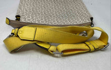 Load image into Gallery viewer, Calvin Klein Womens Beige Signature Print Shoulder Crossbody Handbag