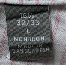 Load image into Gallery viewer, Michael Kors Mens Multicolor Plaid Slim Fit Non Iron Dress Shirt Sz L 16.5 32/33