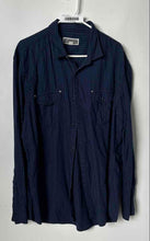 Load image into Gallery viewer, INC International Concepts Mens Blue Printed Cotton Pockets Button-Up Shirt XXL