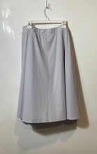Load image into Gallery viewer, Worthington Womens Gray Pinstripe Blouse Top & A-Line Skirt 2-Piece Set Size XXL