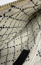 Load image into Gallery viewer, Kate Spade Womens White Black Pebbled Leather Bow Chain Strap Shoulder Handbag