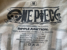 Load image into Gallery viewer, Ripple Junction Mens Khaki Cotton One Piece Monkey D. Luffy Graphic T-Shirt Sz M