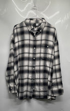 Load image into Gallery viewer, Divided By H&M Womens Black White Plaid Long Sleeve Button-Up Shirt Size M