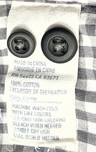 Load image into Gallery viewer, American Eagle Outfitters Mens White Gray Gingham Check Button-Up Shirt Size S/P