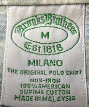 Load image into Gallery viewer, Brooks Brothers Mens Milano Green Plaid Cotton Long Sleeve Button-Up Shirt Sz M