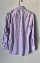 Load image into Gallery viewer, Hugo Boss Mens Purple Cotton Long Sleeve Regular Fit Dress Shirt Size 15 34/35