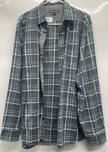 Load image into Gallery viewer, Michael Kors Mens Multicolor Plaid Cotton Long Sleeve Button-Up Shirt Size L
