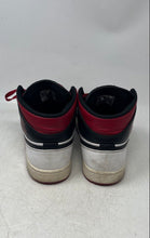 Load image into Gallery viewer, Nike Mens Air Jordan 1 Mid Red White Black Mid Top Lace-Up Sneaker Shoes Size 10