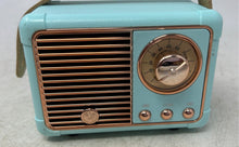 Load image into Gallery viewer, Vintage Retro Model HM11 Blue Portable Compact Bluetooth Radio Not Tested