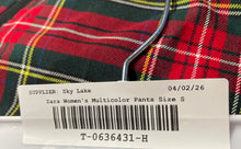 Load image into Gallery viewer, Zara Womens Multicolor Plaid Pockets Skinny Leg Side Zip Ankle Pants Size S