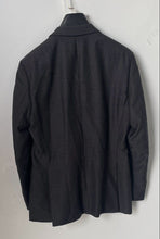 Load image into Gallery viewer, Hugo Boss Mens Black Printed Long Sleeve Collared Two-Button Blazer Size 40R