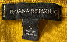 Load image into Gallery viewer, Banana Republic Mens Dark Yellow Knitted Long Sleeve Pullover Sweater Size Large
