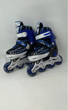 Load image into Gallery viewer, X MBT Kids Blue Black Ratchet Buckle Inline Skates Size S