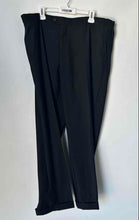 Load image into Gallery viewer, Lorenzo Bruno Mens Black Pleated Front Pockets Dress Pants Size 46W