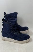 Load image into Gallery viewer, Nike Womens SF Air Force 1 High Midnight Navy Suede Sneakers Shoes Size 7.5