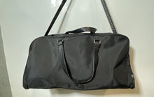 Load image into Gallery viewer, Versace Parfums Womens Black Pockets Zip Top Lined Travel Duffle Bag Damaged